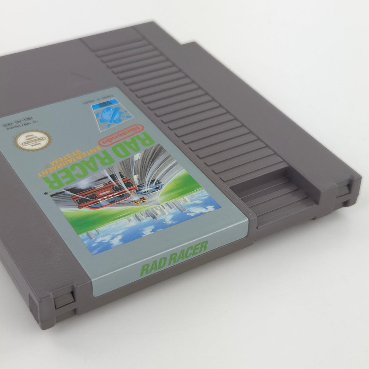 Nintendo NES Spiel Rad Racer Modul Schuber PAL-B NOE