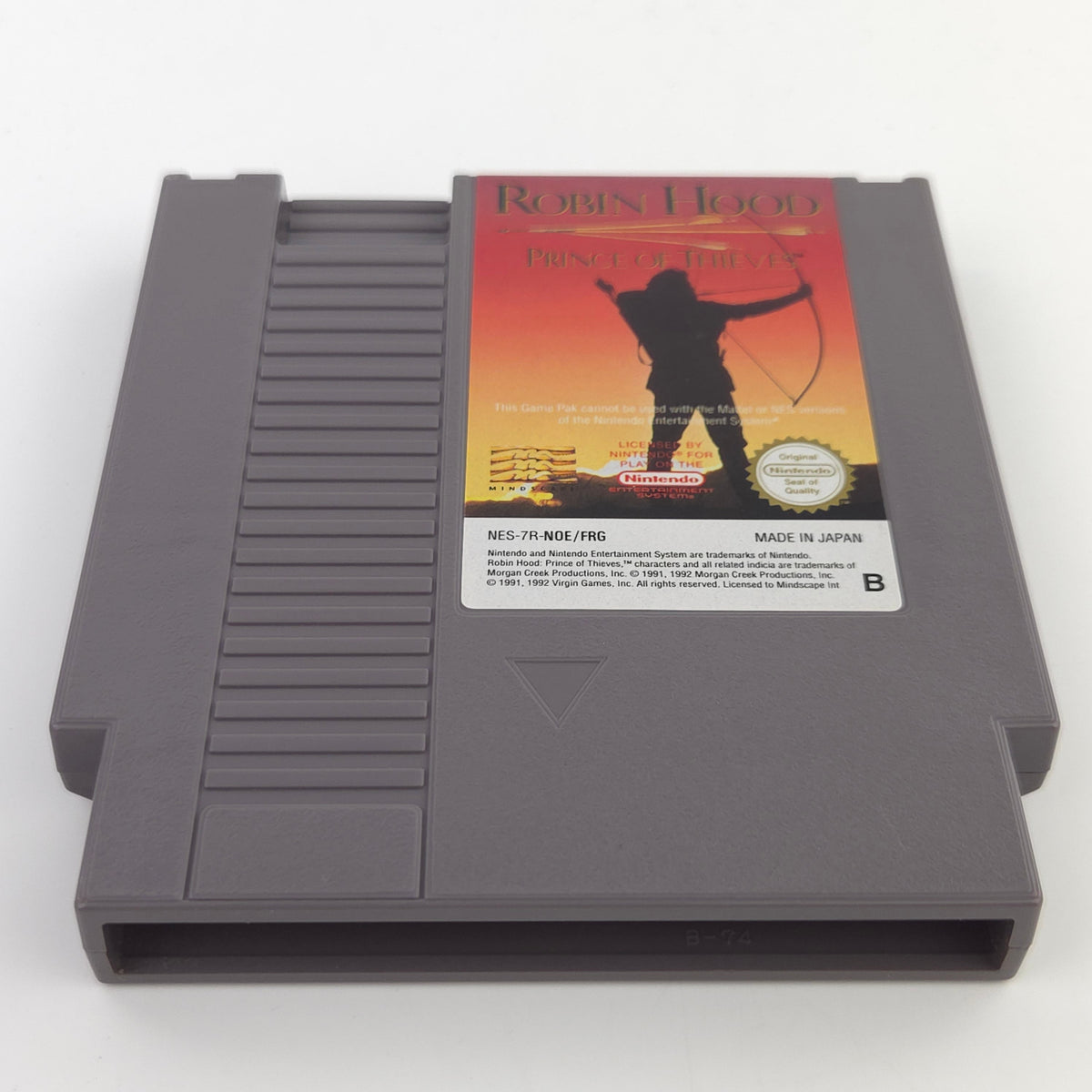 NES Spiel Robin Hood Prince of Thieves PAL NOE Modul
