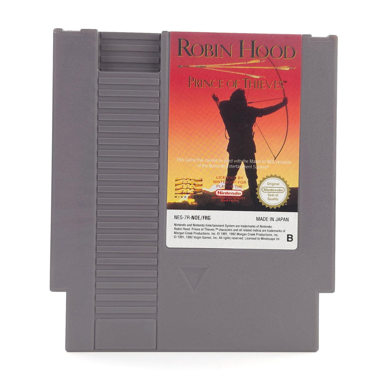 NES Spiel Robin Hood Prince of Thieves PAL NOE Modul