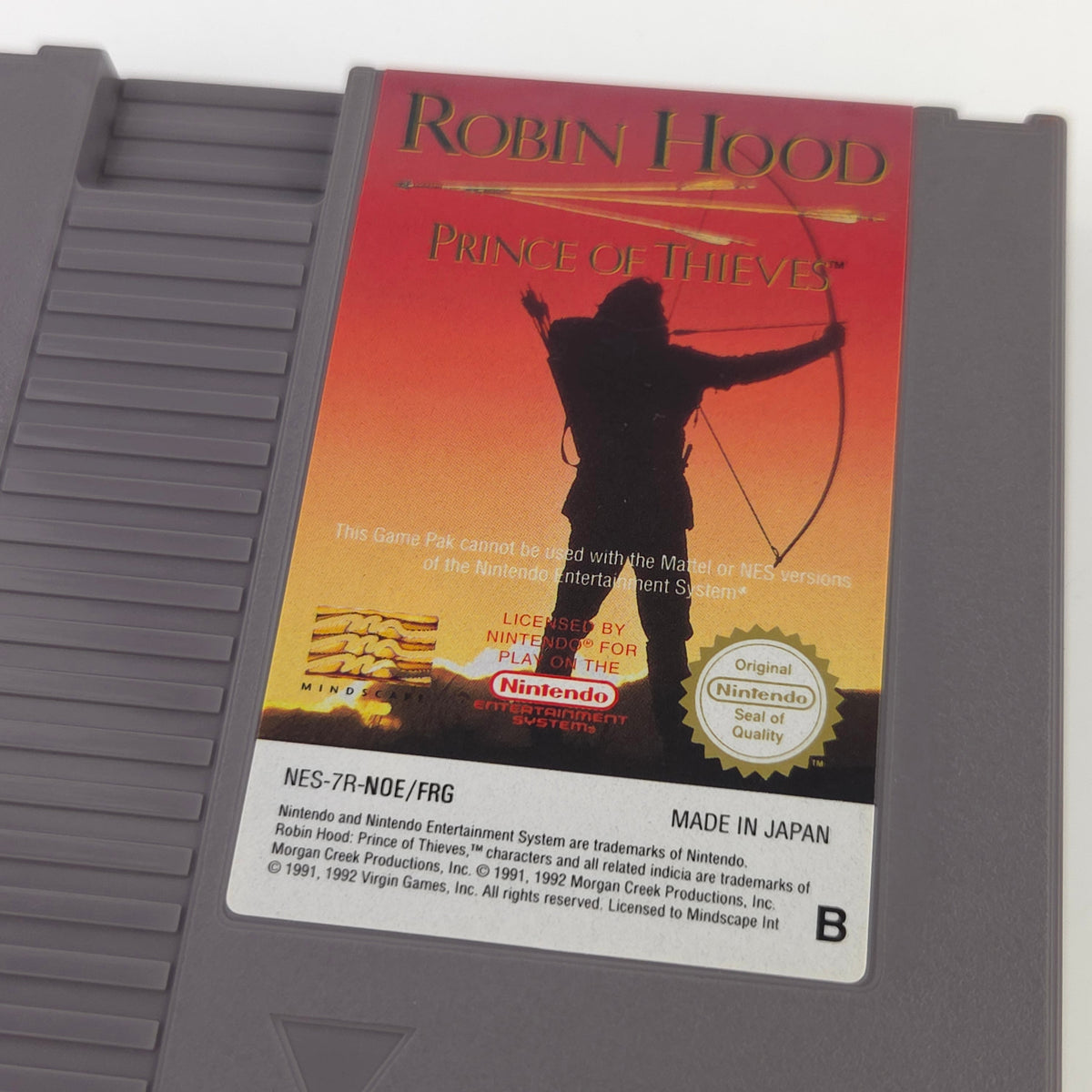 NES Spiel Robin Hood Prince of Thieves PAL NOE Modul