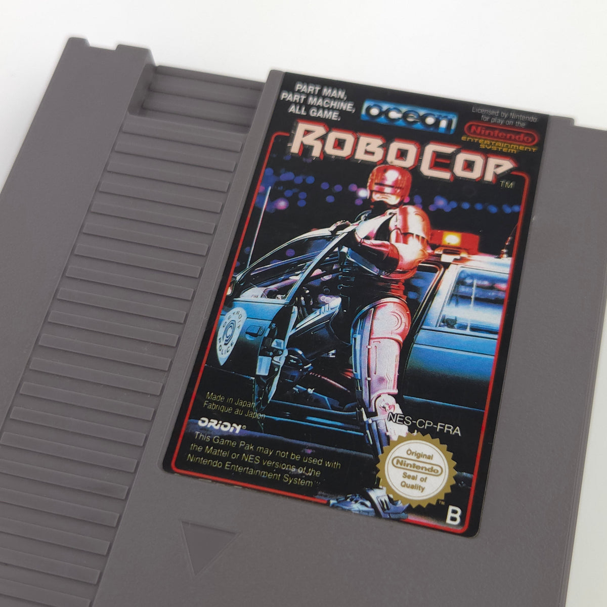 Nintendo NES Spiel Robocop Modul Schutzhülle PAL B FRA
