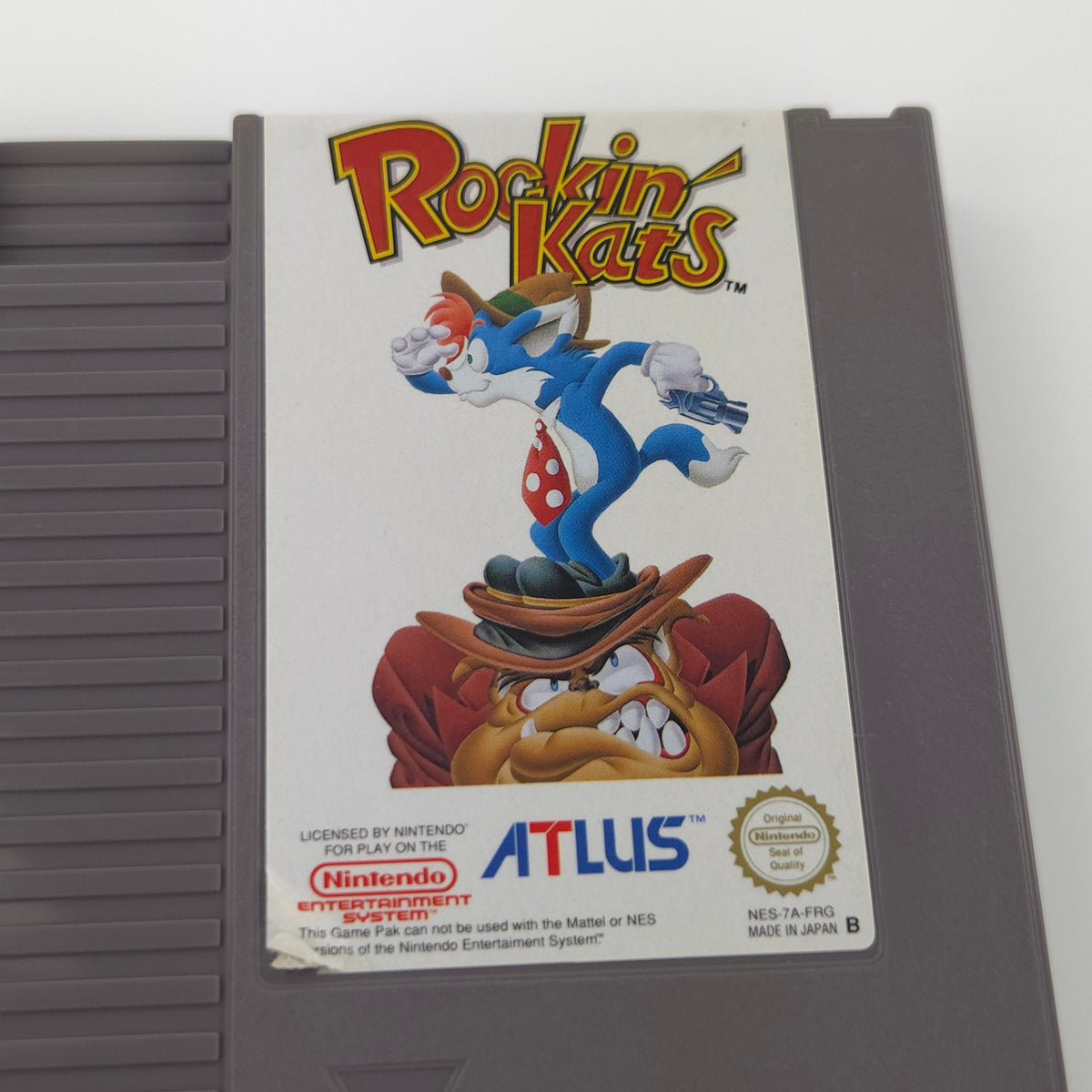 Nintendo NES Spiel Rockin Kats ATLUS Modul PAL-B FRG