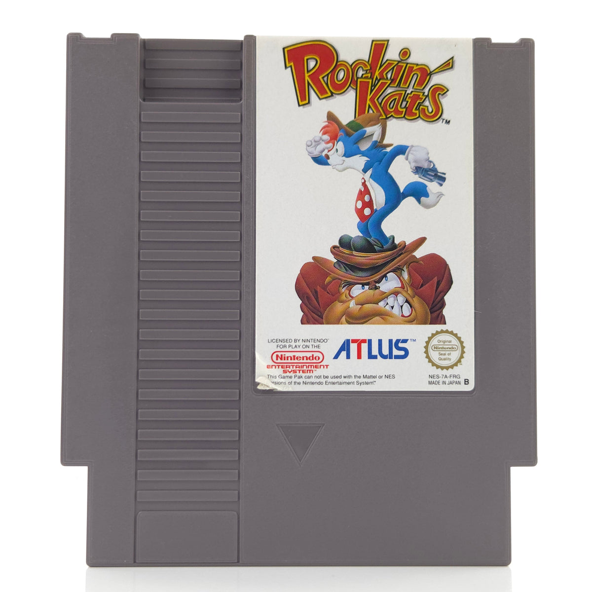 Nintendo NES Spiel Rockin Kats ATLUS Modul PAL-B FRG