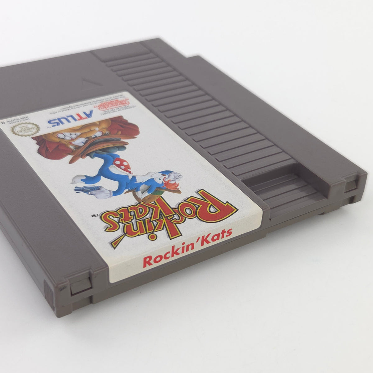 Nintendo NES Spiel Rockin Kats Modul Schuber PAL NOE