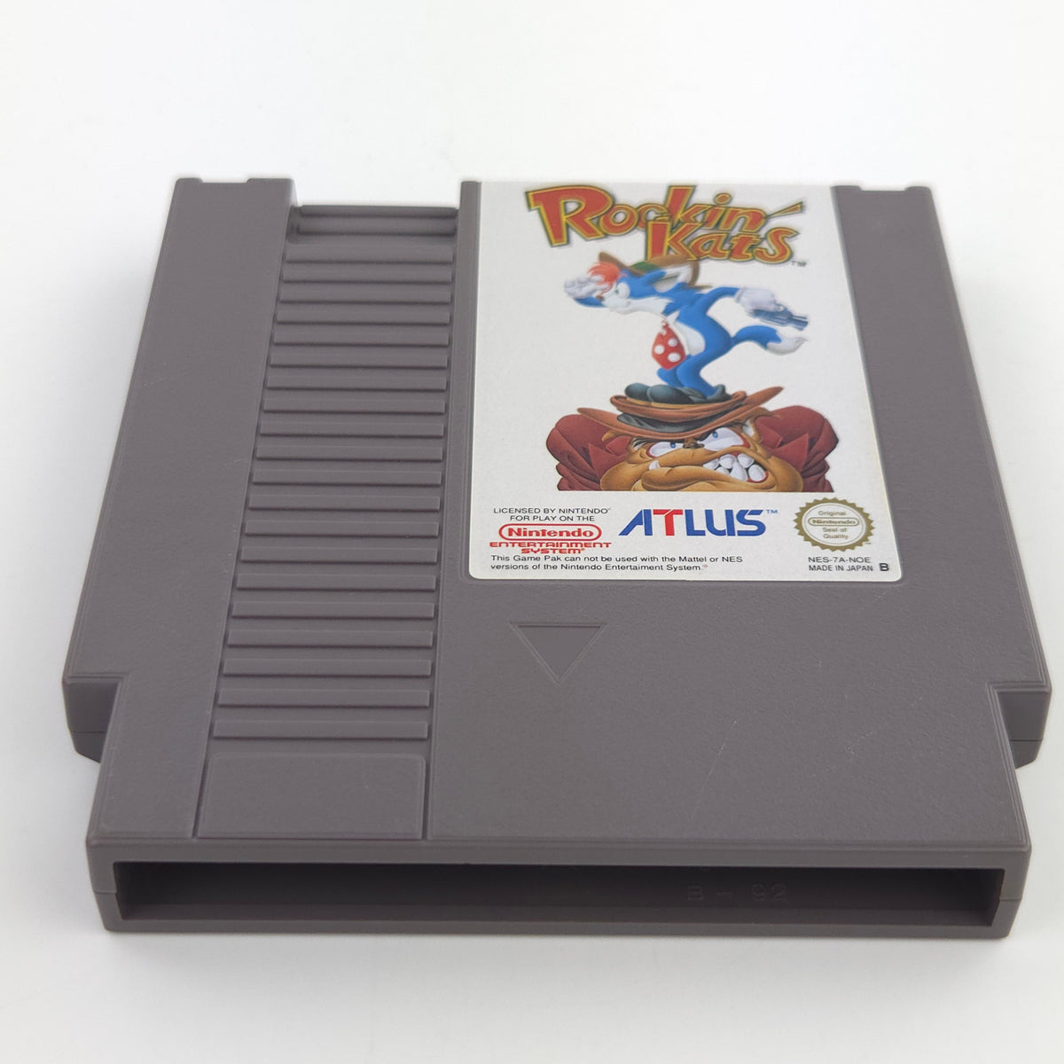 Nintendo NES Spiel Rockin Kats Modul Schutzhülle ATLUS