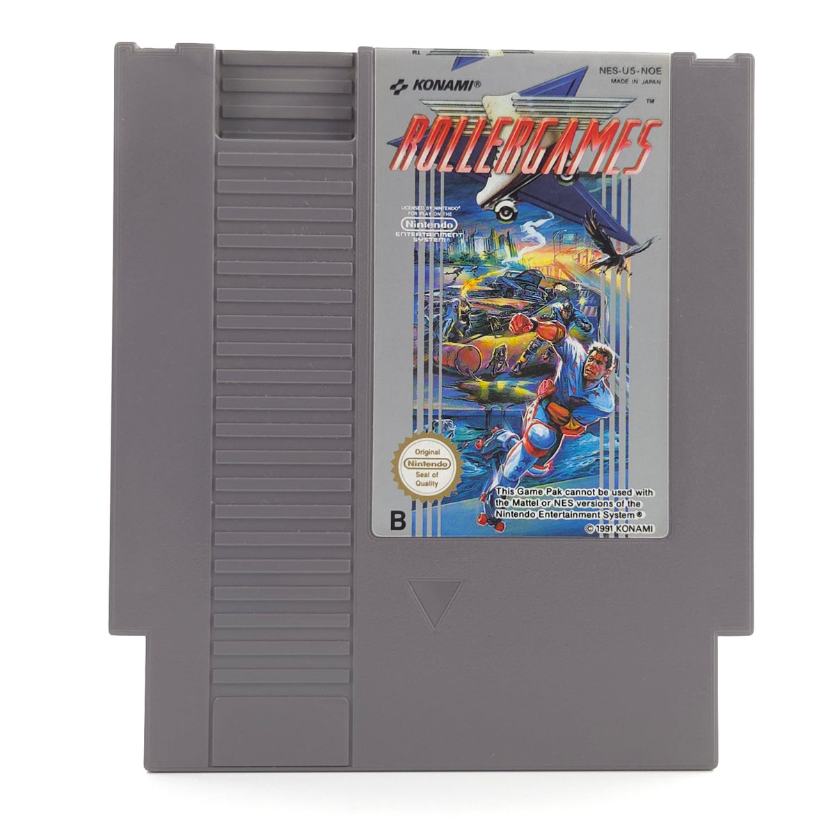 Nintendo NES Spiel Rollergames Modul Schutzhülle PAL NOE