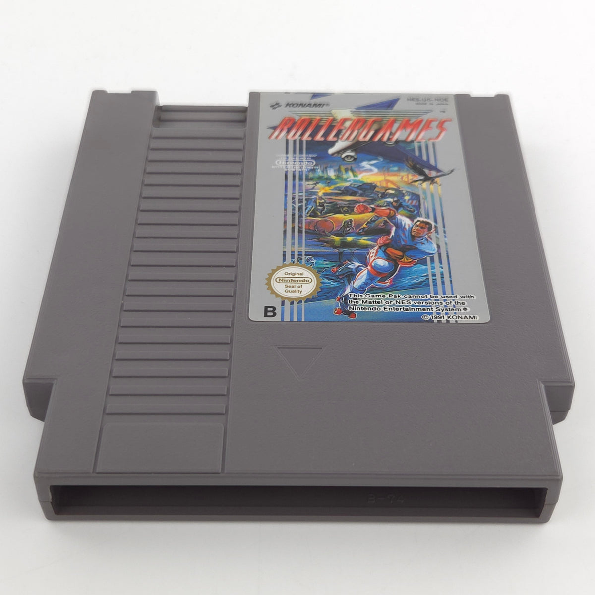Nintendo NES Spiel Rollergames Modul Schutzhülle PAL NOE