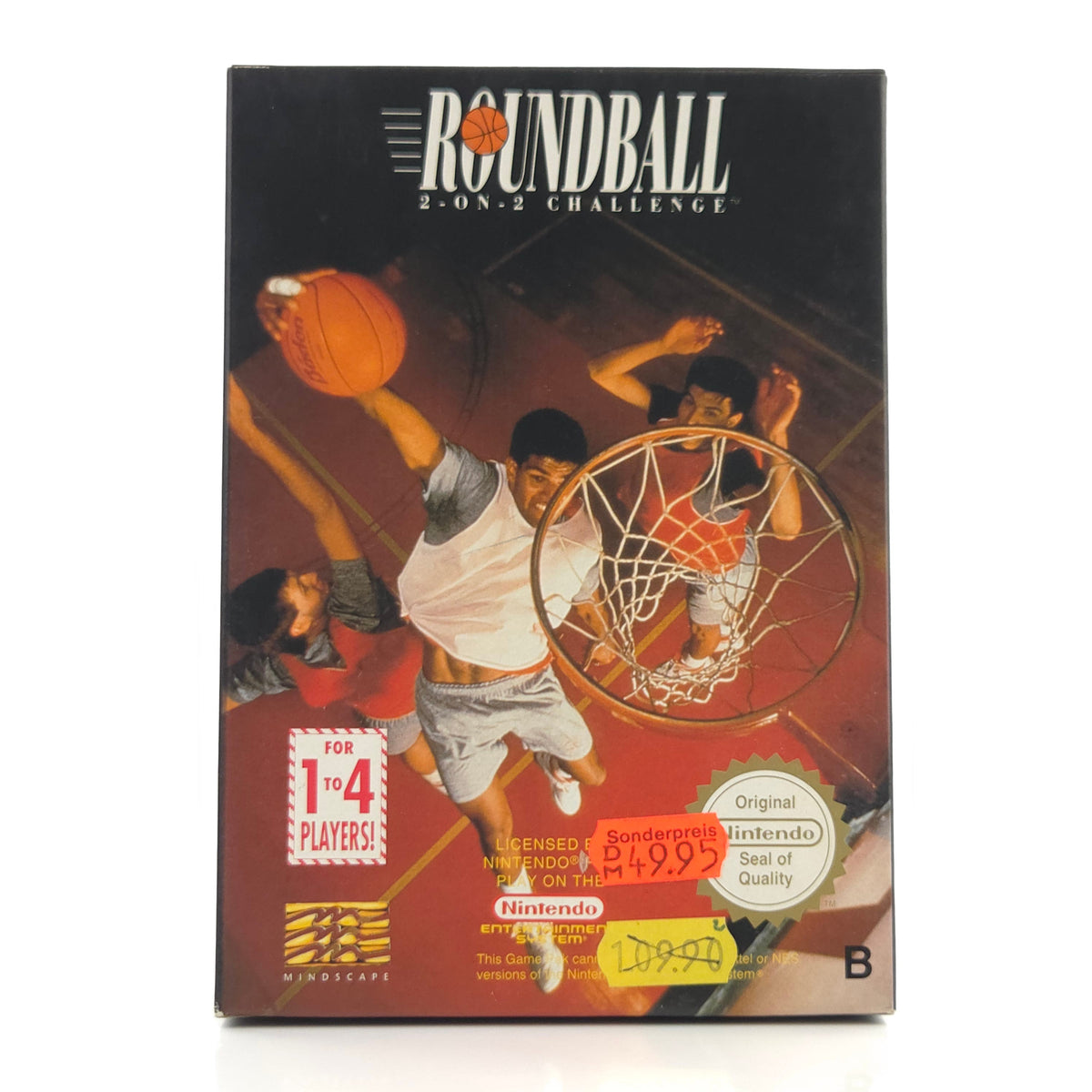 Nintendo NES Spiel Roundball 2 on 2 CIB nahezu neuwertig