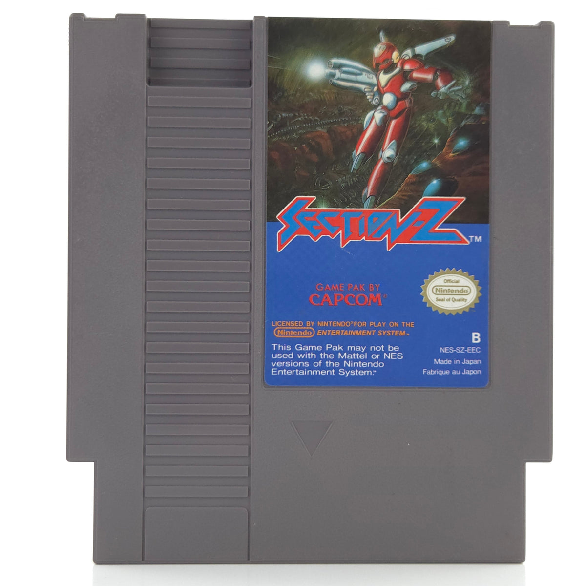 Nintendo NES Spiel Section Z Modul Schutzhülle CAPCOM