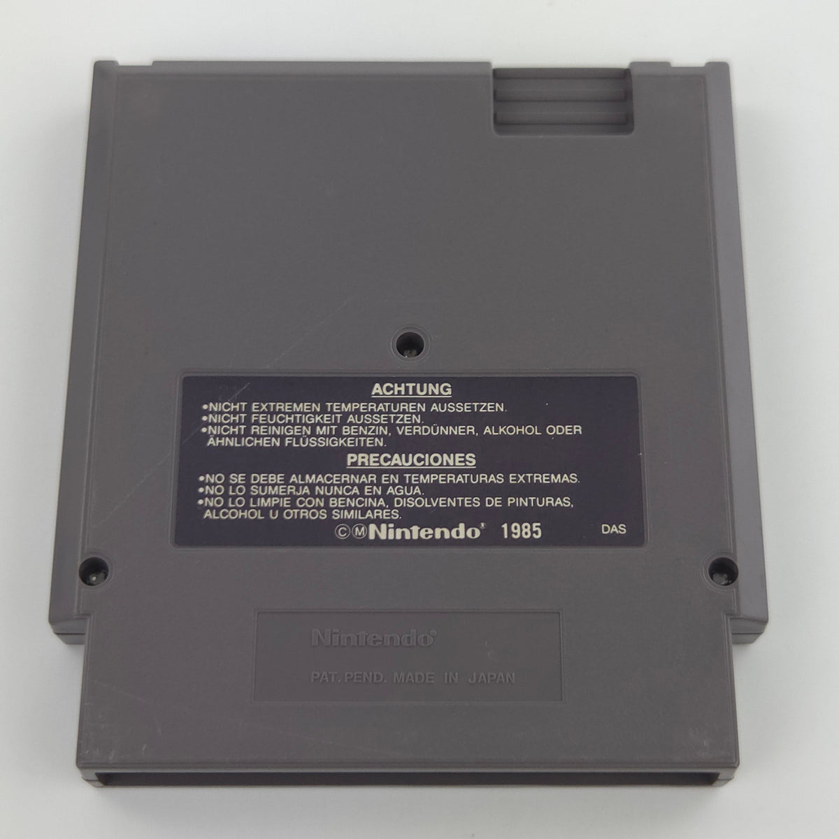 Nintendo NES Spiel Section Z Modul Schutzhülle CAPCOM