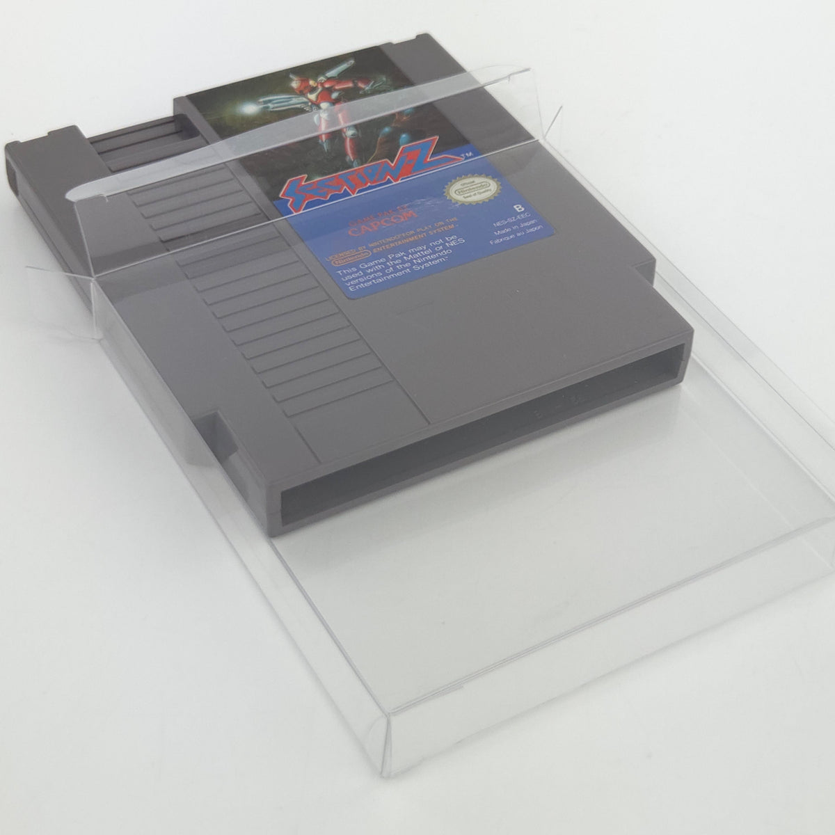 Nintendo NES Spiel Section Z Modul Schutzhülle CAPCOM