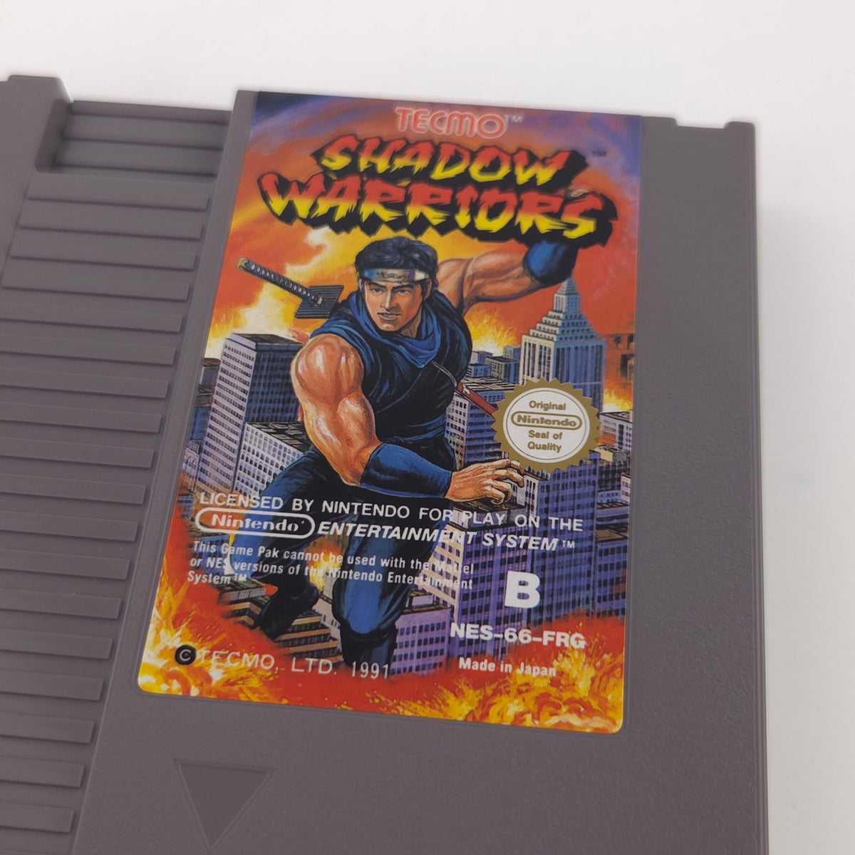 NES Spiel Shadow Warriors Modul Schuber PAL B FRG