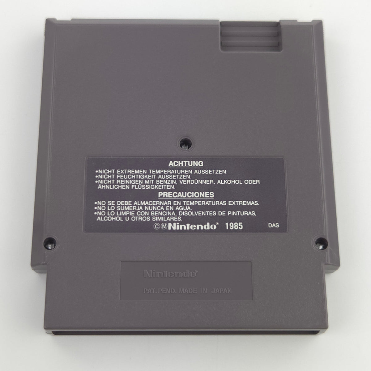 NES Spiel Silent Service Modul Schutzhülle PAL B EEC