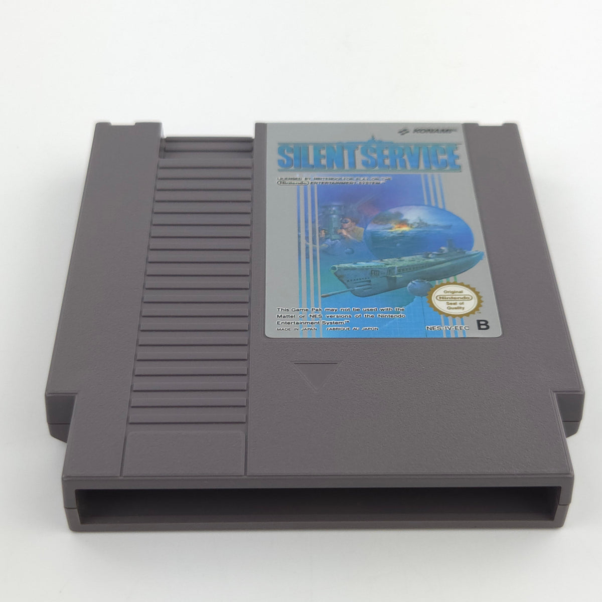 NES Spiel Silent Service Modul Schutzhülle PAL B EEC