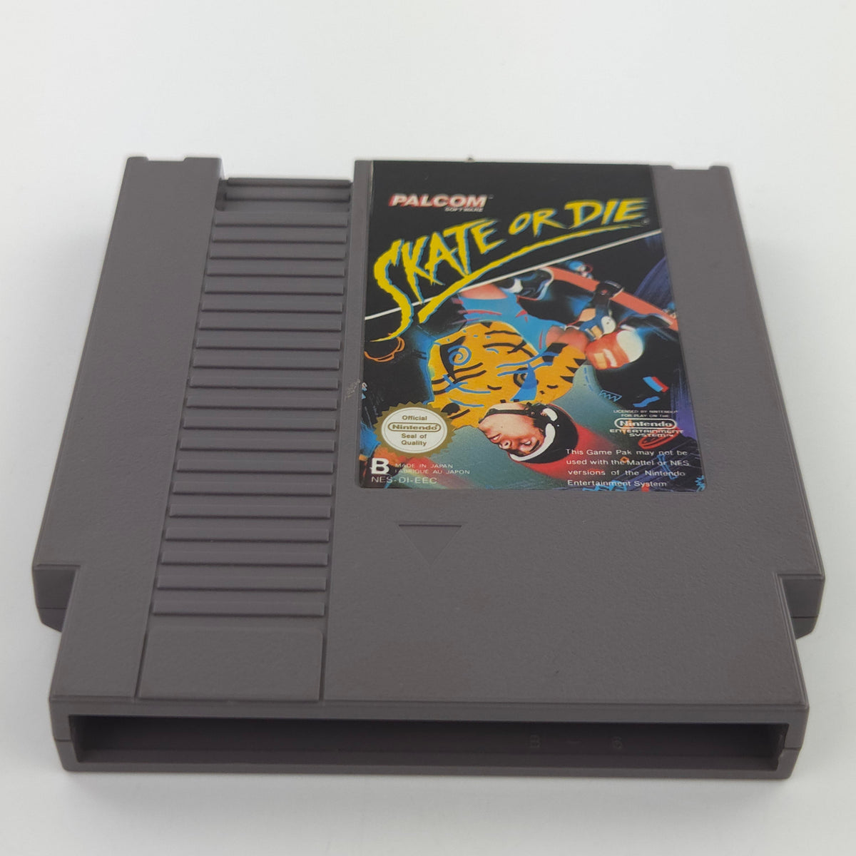 Nintendo NES Spiel Skate or Die Modul Schutzhülle PAL-B