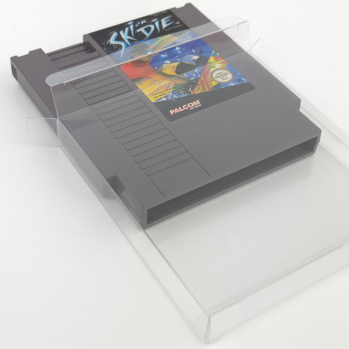Nintendo NES Spiel Ski or Die Modul Schutzhülle PAL NOE