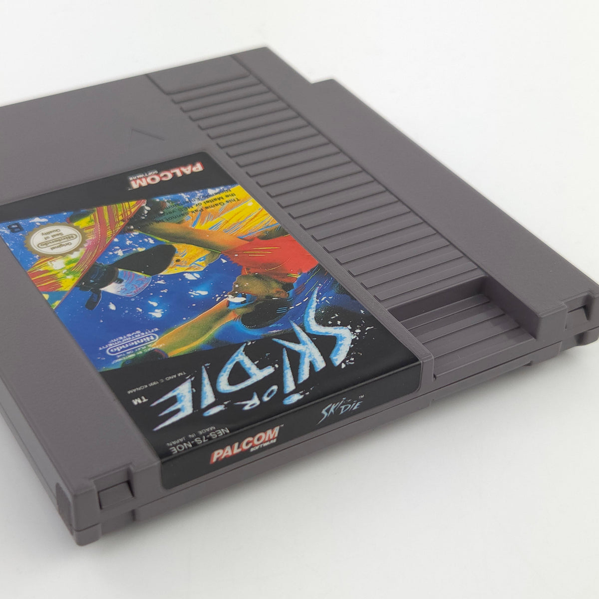 Nintendo NES Spiel Ski or Die Modul Schutzhülle PAL NOE