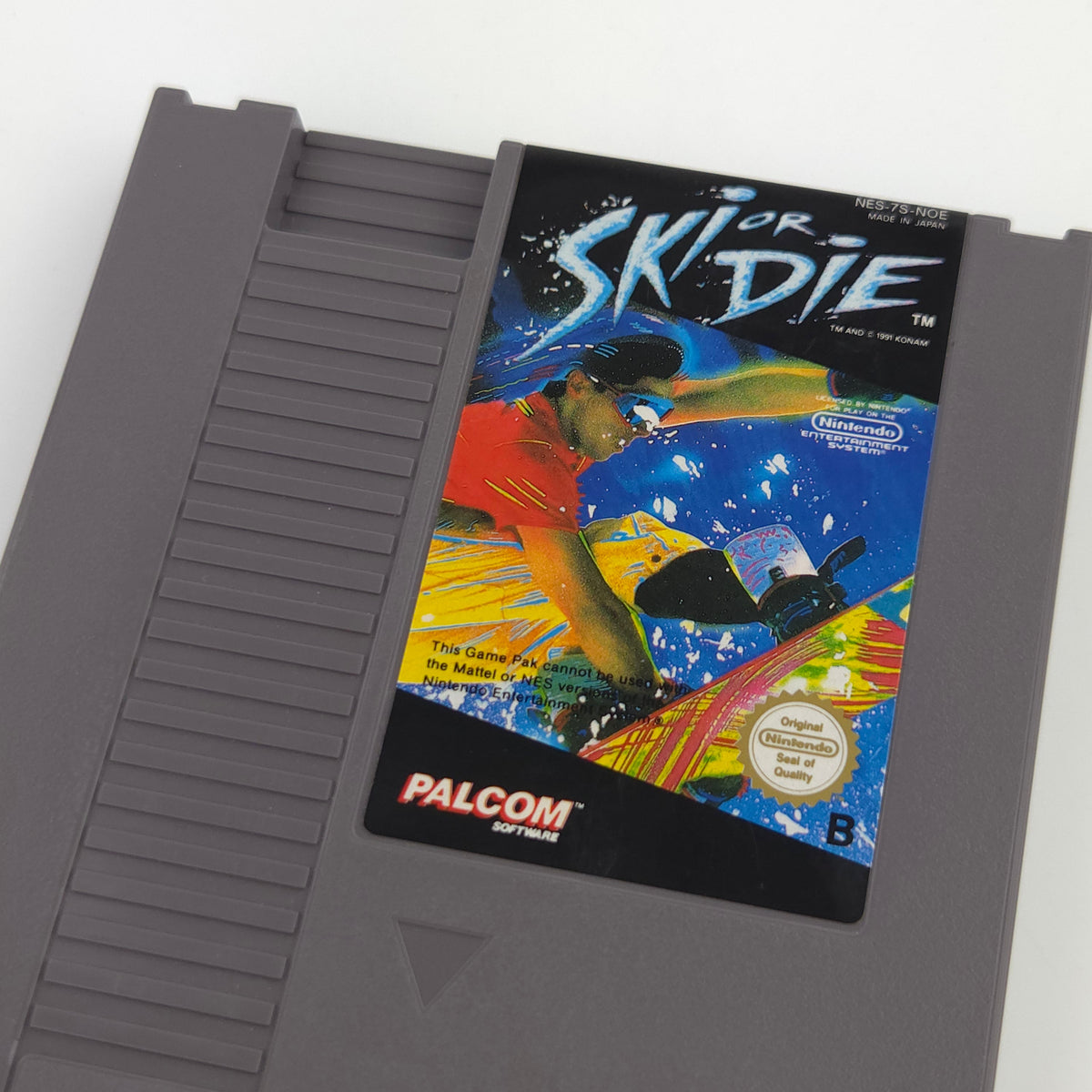 Nintendo NES Spiel Ski or Die Modul Schutzhülle PAL NOE