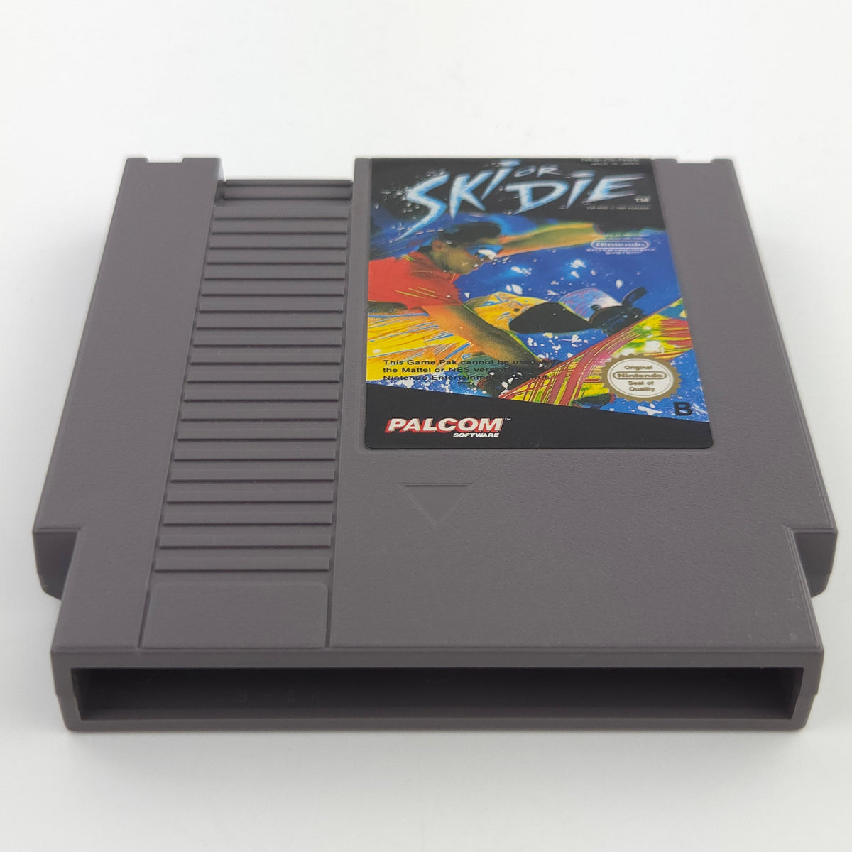 Nintendo NES Spiel Ski or Die Modul Schutzhülle PAL NOE