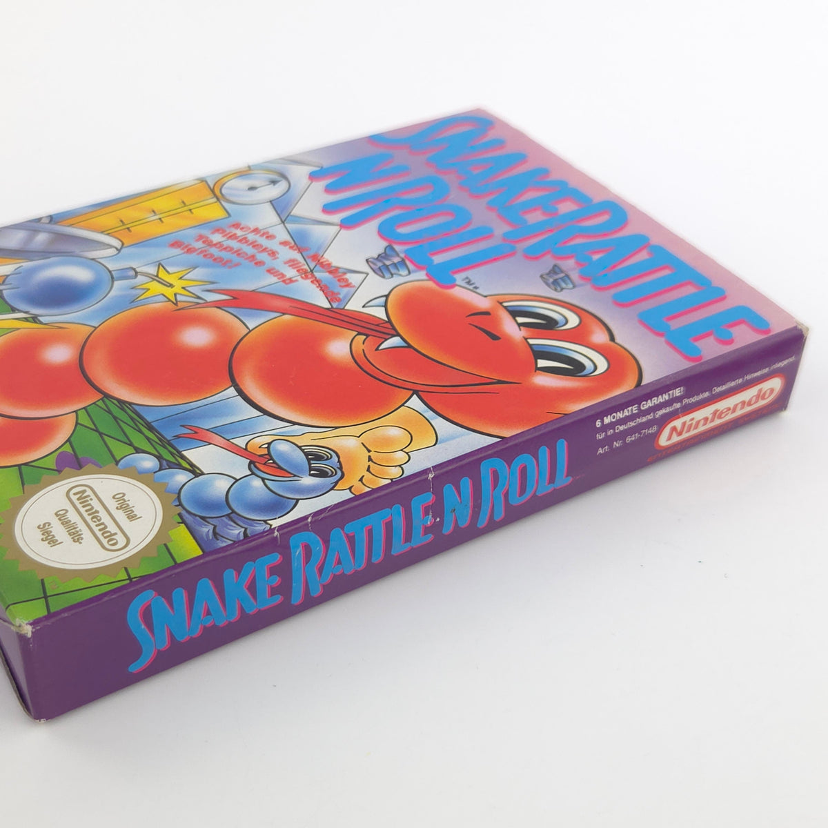 NES Spiel Snake Rattle n Roll OVP Anleitung PAL NOE