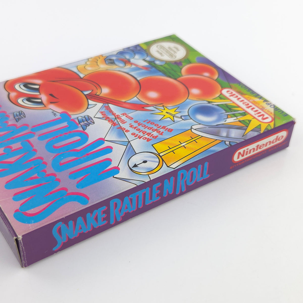 NES Spiel Snake Rattle n Roll OVP Anleitung PAL NOE