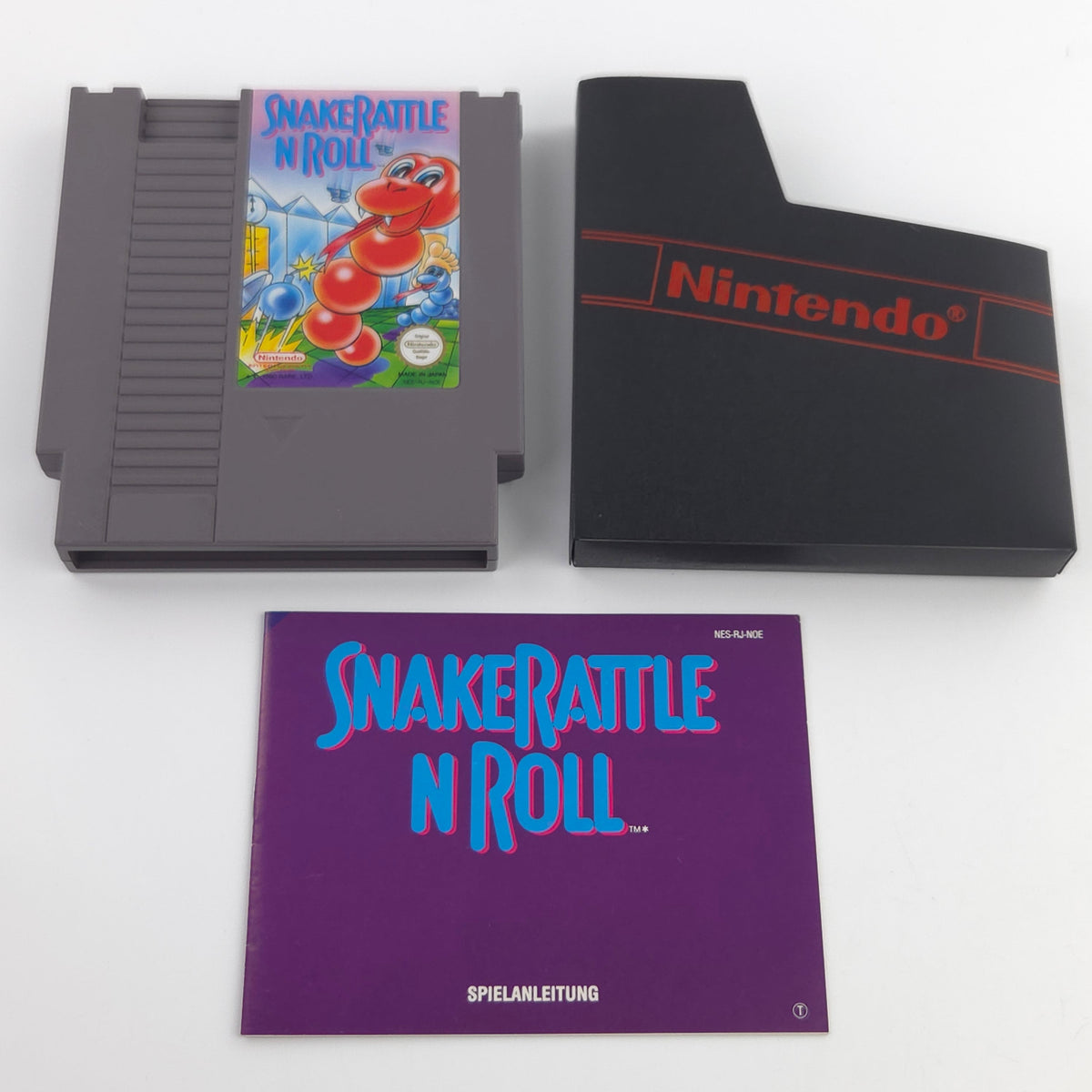 NES Spiel Snake Rattle n Roll OVP Anleitung PAL NOE