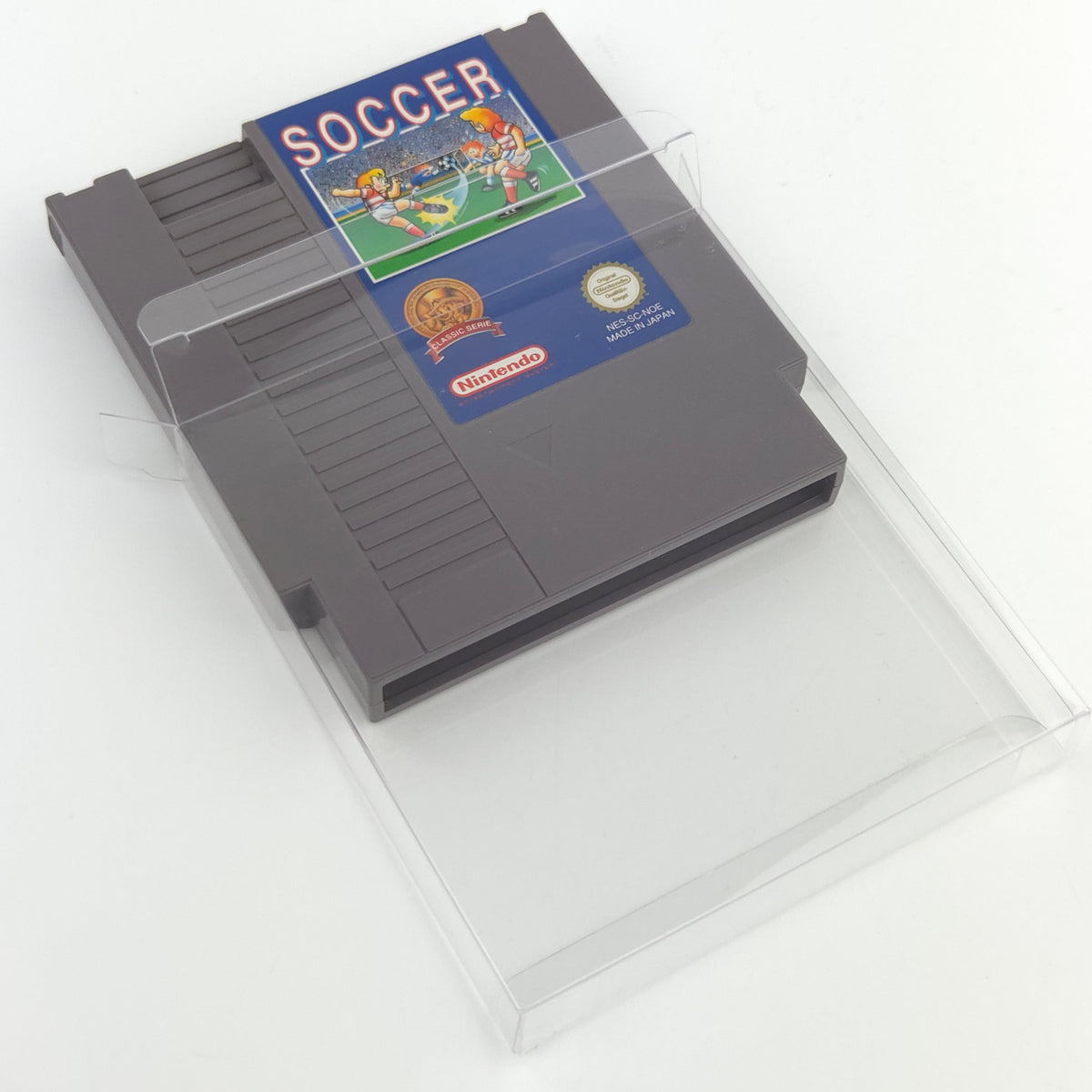 Nintendo NES Spiel Soccer Modul Schutzhülle PAL NOE