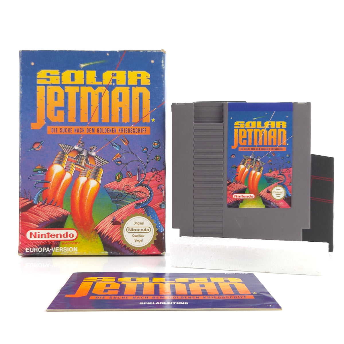 Nintendo NES Spiel: Solar Jetman - OVP Anleitung Modul (PAL-B NOE)