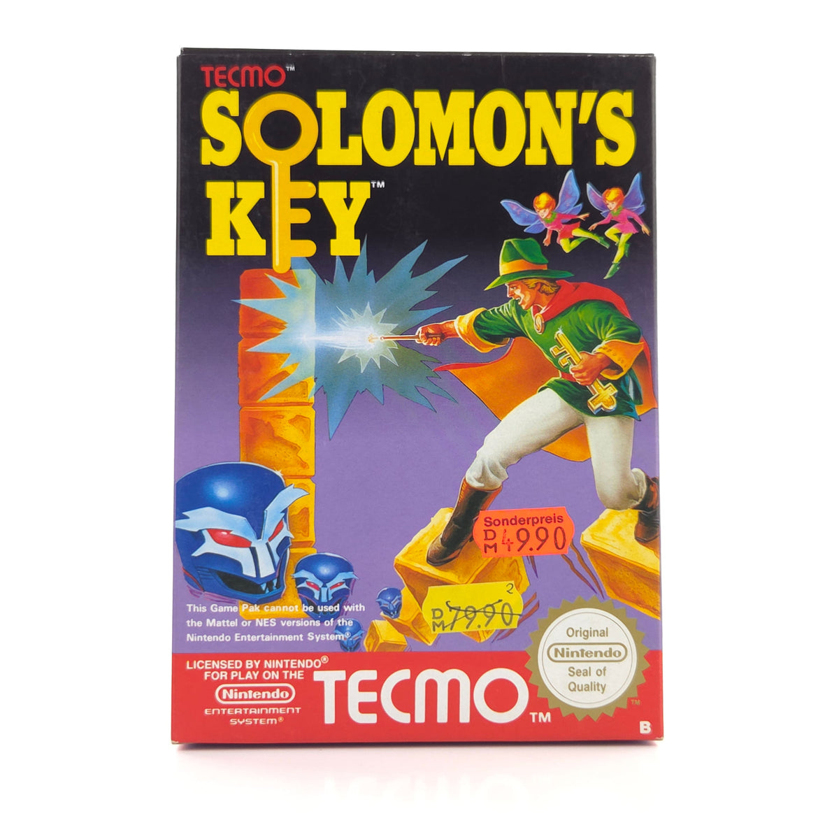 Nintendo NES Spiel Solomons Key nahezu neuwertig OVP