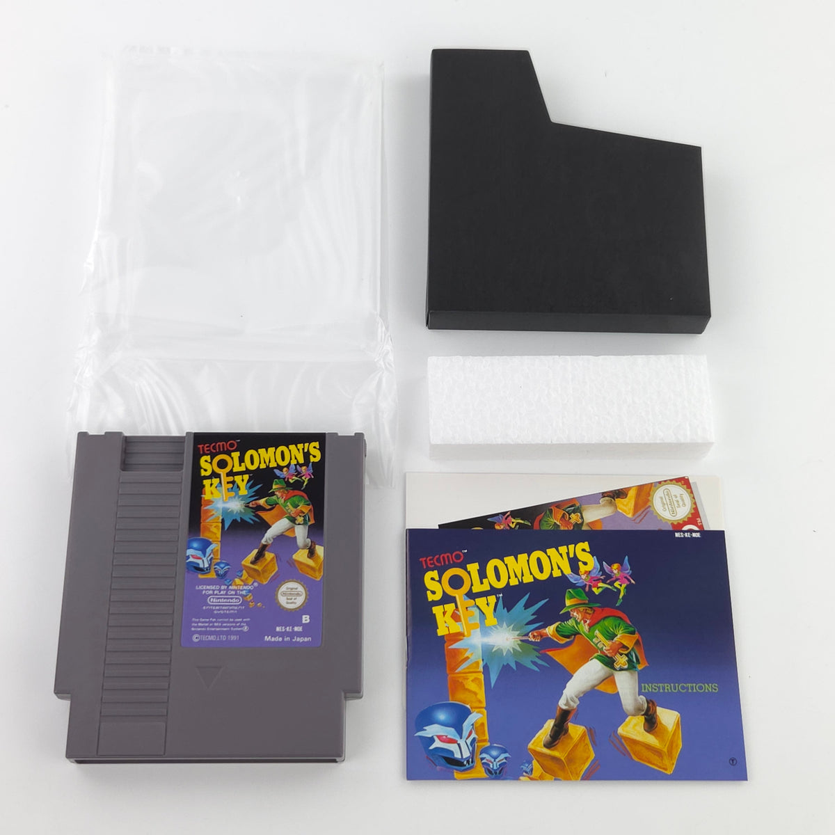 Nintendo NES Spiel Solomons Key nahezu neuwertig CIB