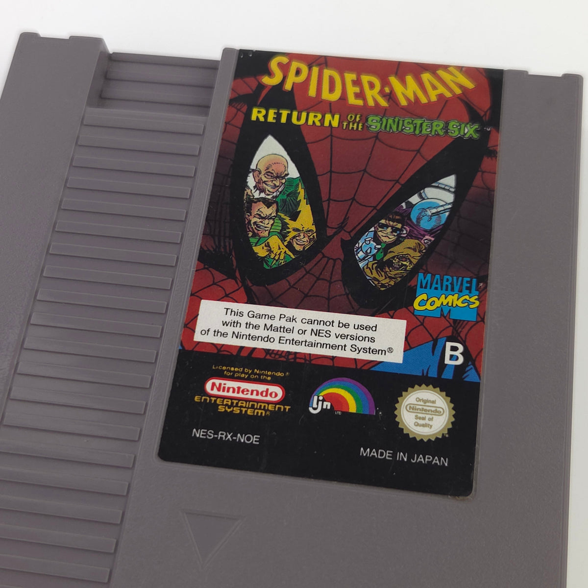 NES Spiel Spider-Man Return of the Sinister Six Modul NOE