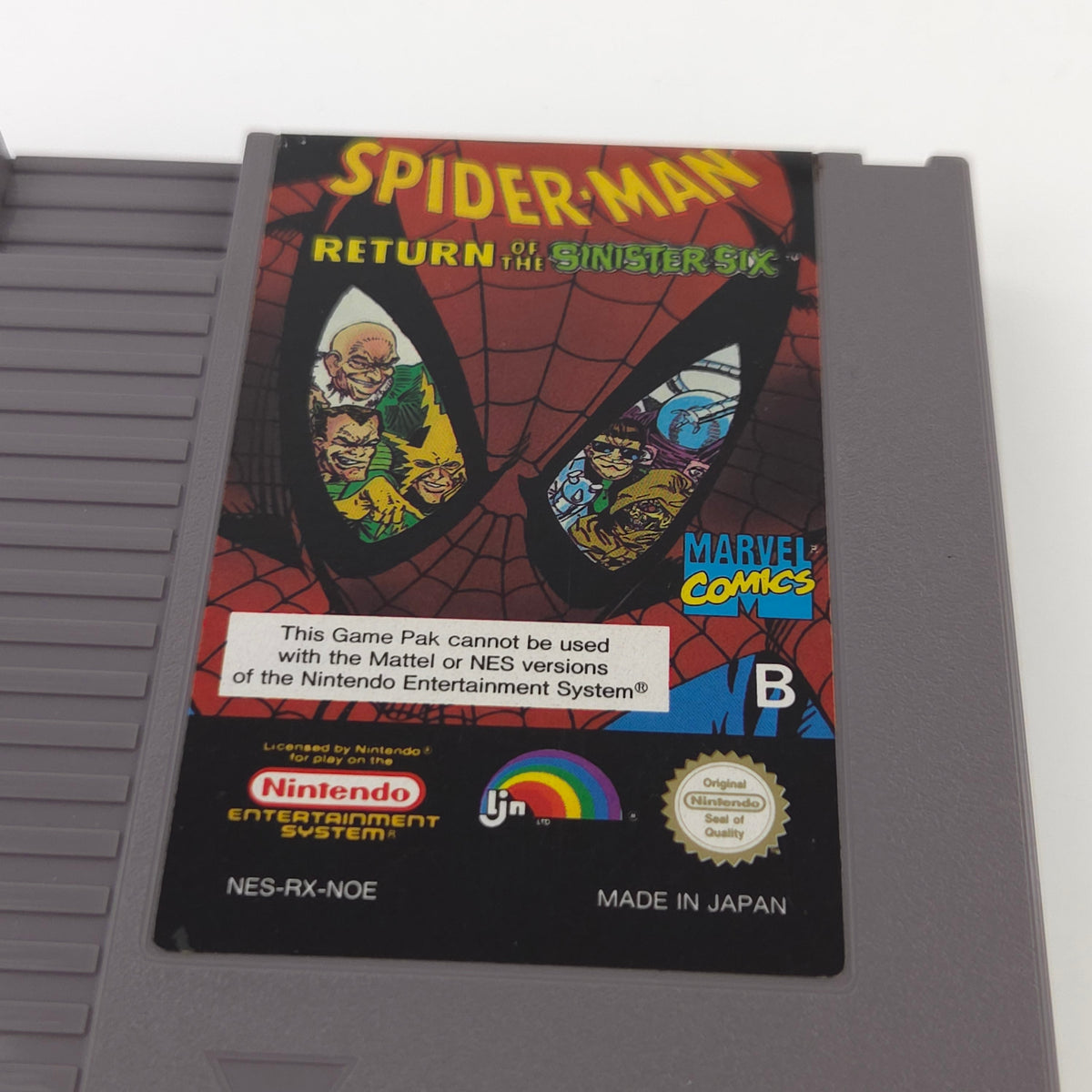 NES Spiel Spider-Man Return of the Sinister Six Modul NOE