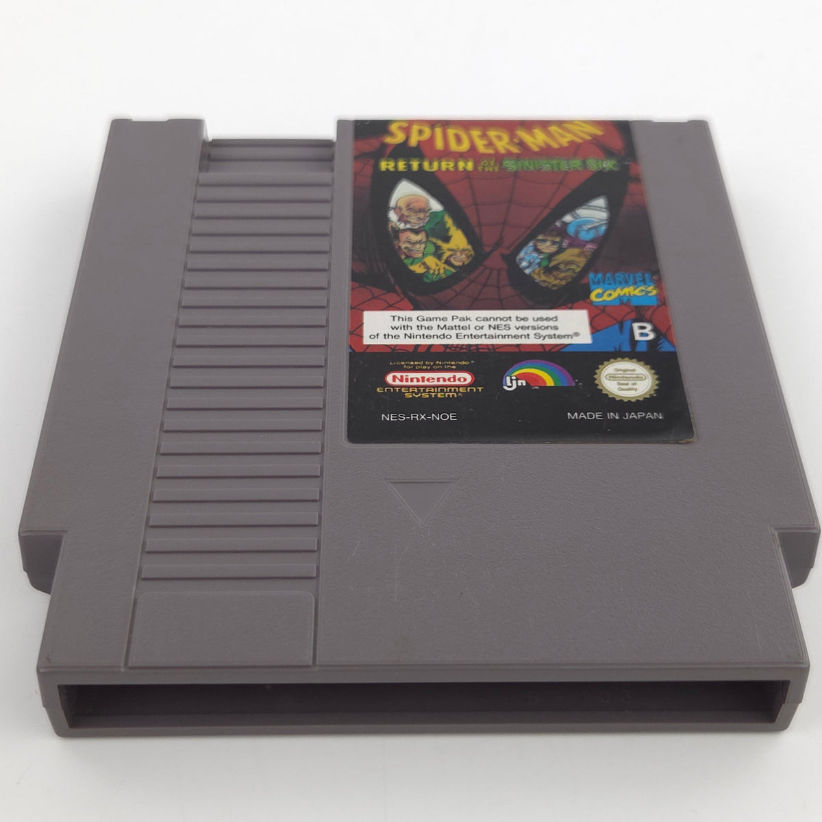 NES Spiel Spider-Man Return of the Sinister Six Modul NOE