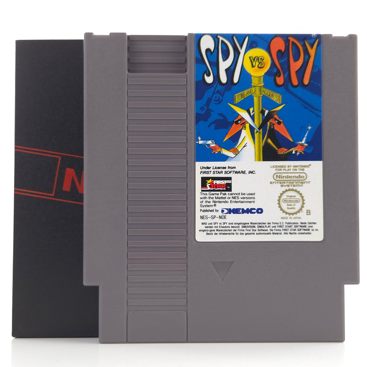 Nintendo NES Spiel Spy VS Spy Modul Schuber KEMCO NOE