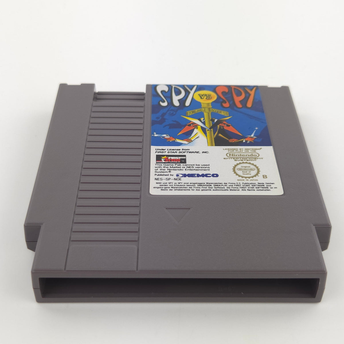 Nintendo NES Spiel Spy VS Spy Modul Schuber KEMCO NOE