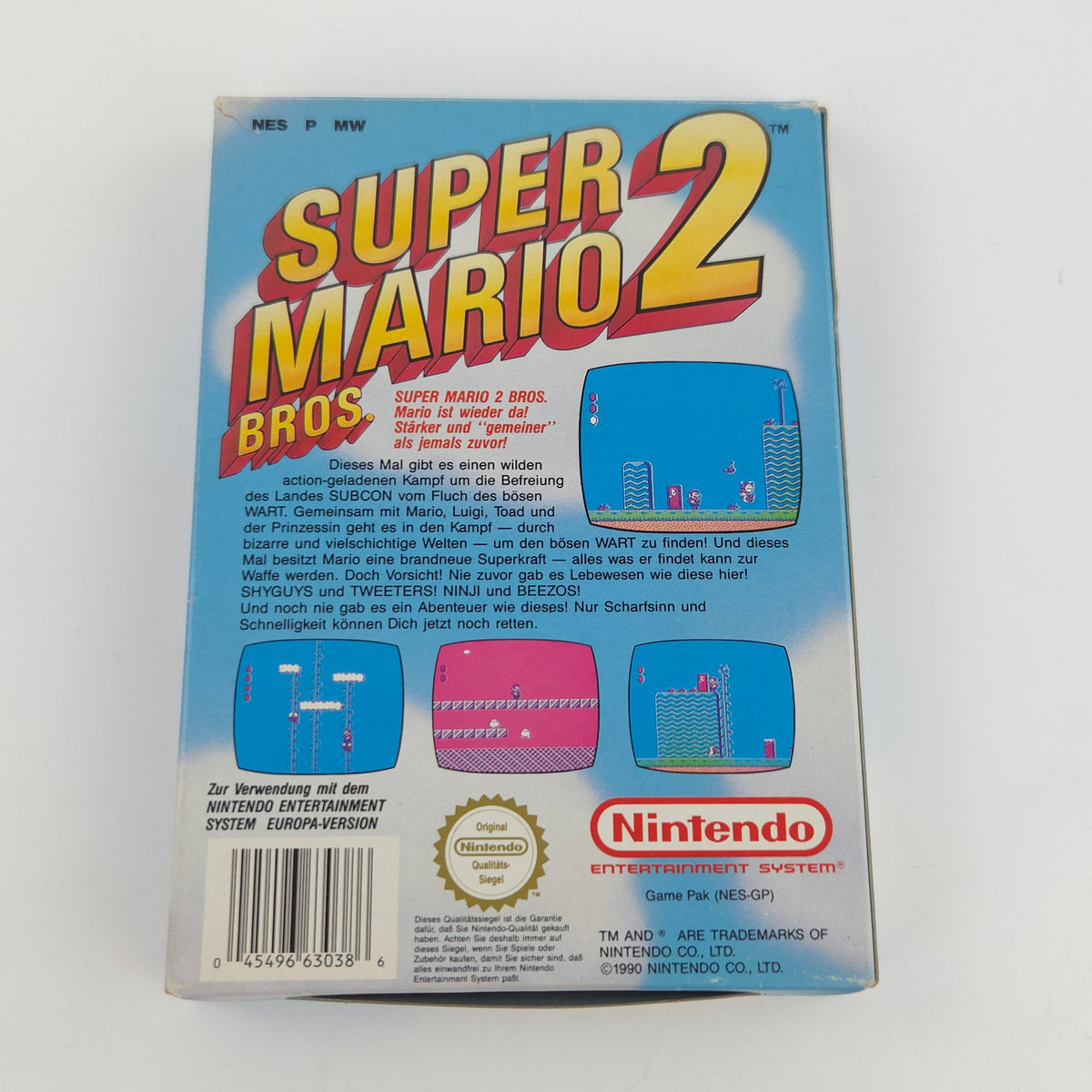 NES Spiel Super Mario Bros. 2 OVP geringe Gebrauchsspuren