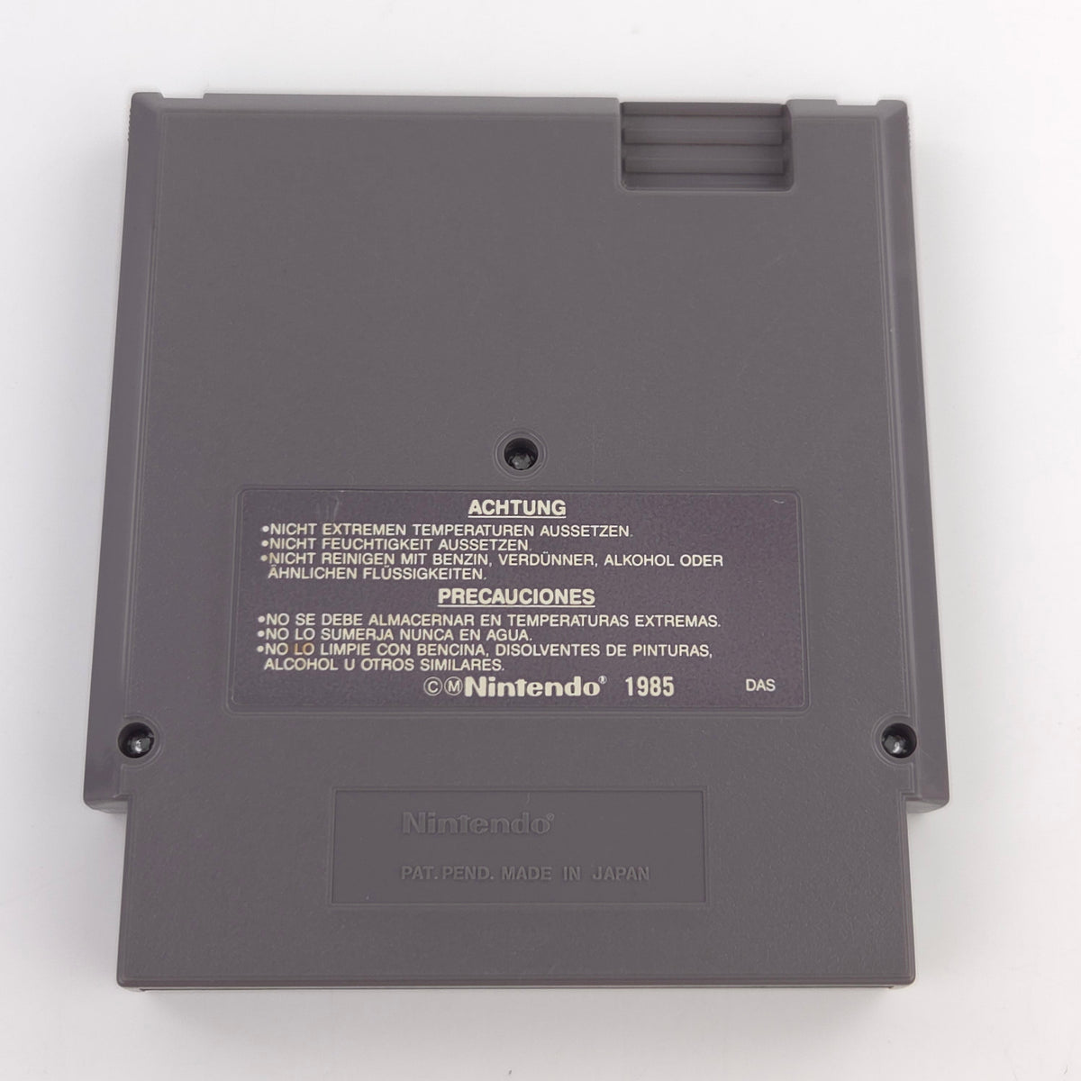 NES Spiel Super Mario Bros. 3 in 1 Modul Schutzhülle NOE