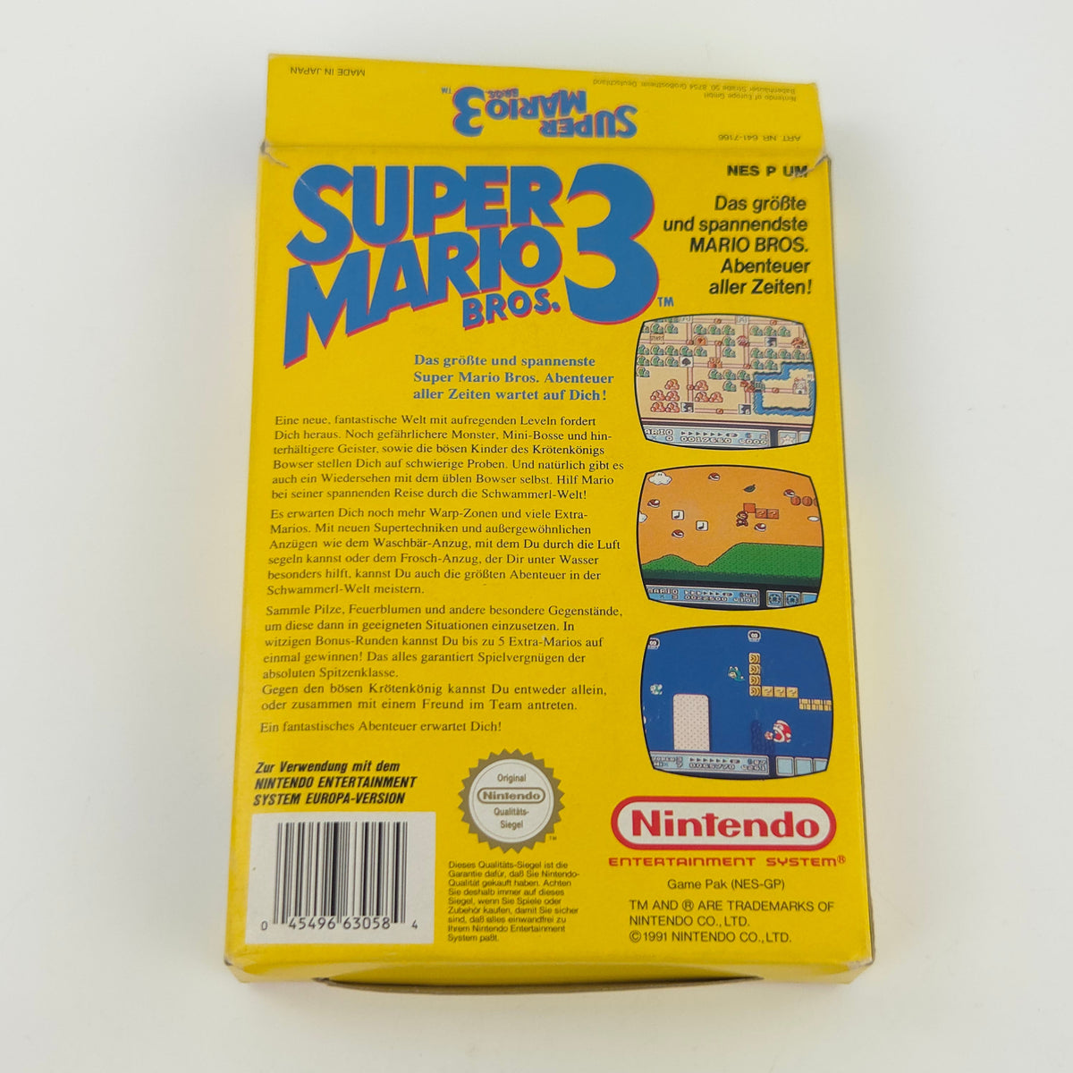 NES Spiel Super Mario Bros. 3 Modul Anleitung OVP NOE
