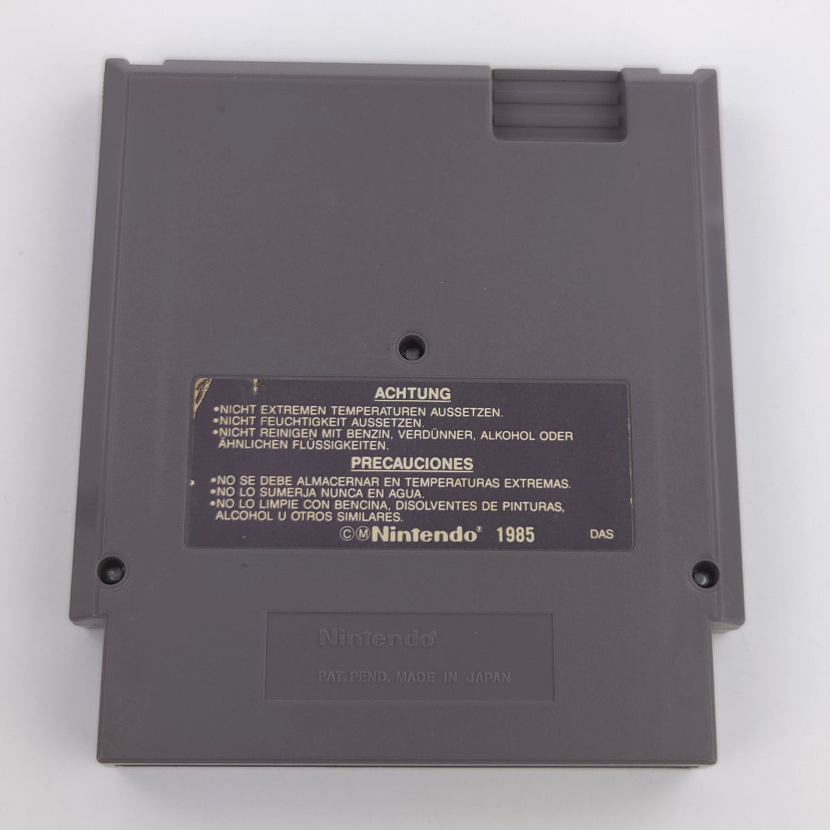 NES Spiel Super Mario Bros Duck Hunt EEC Schutzhülle
