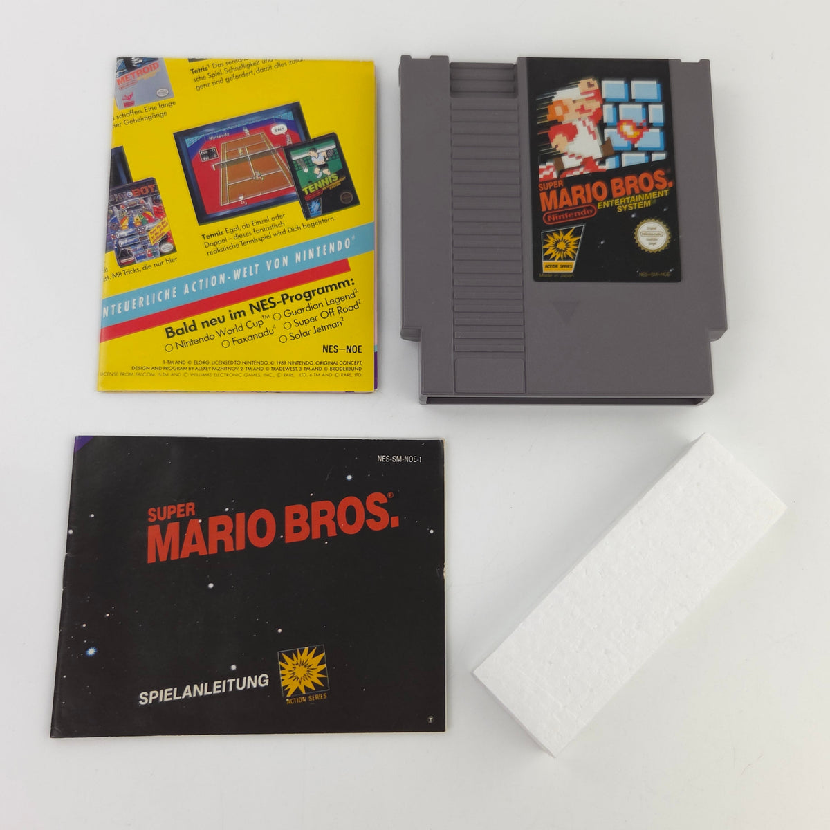 Nintendo NES Spiel Super Mario Bros. Modul Anleitung OVP