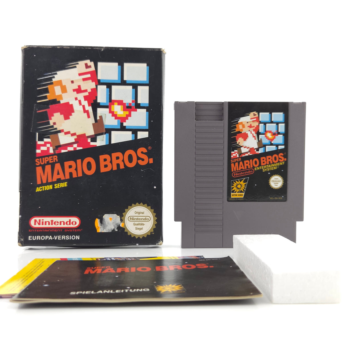 Nintendo NES Spiel Super Mario Bros. Modul Anleitung OVP
