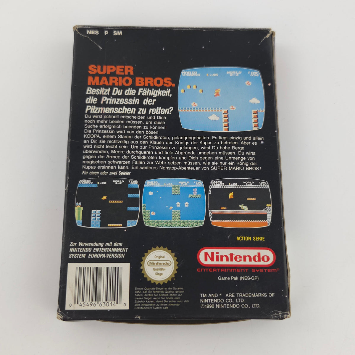 Nintendo NES Spiel Super Mario Bros. Modul Anleitung OVP