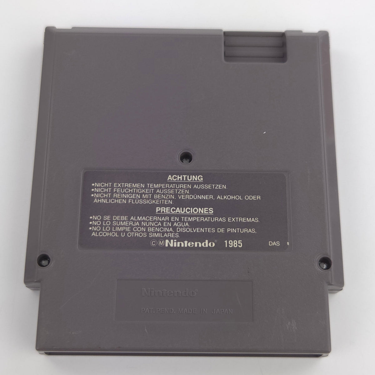 Nintendo NES Spiel Super Mario Bros Modul Schutzhülle NOE