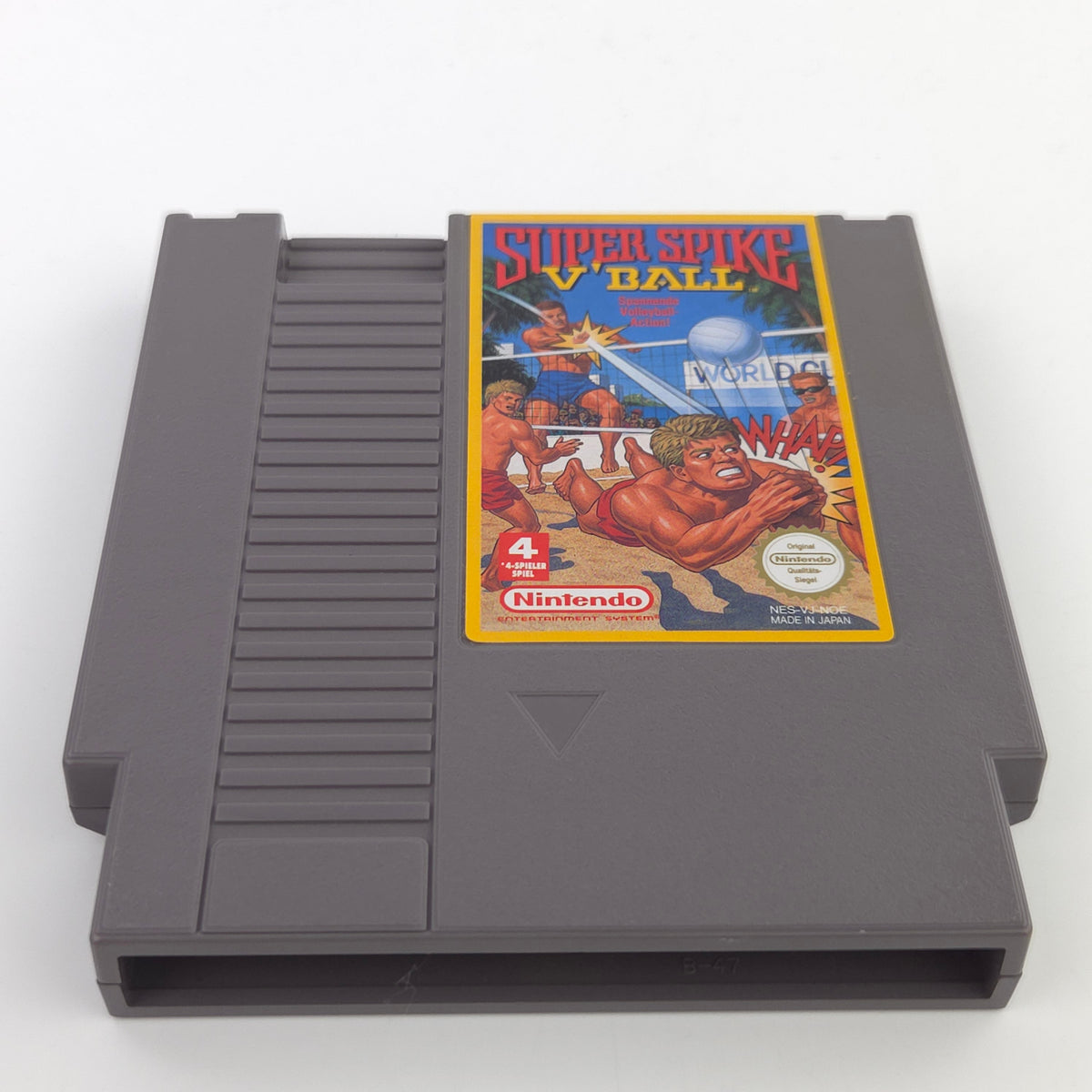 Nintendo NES Spiel Super Spike V´Ball Modul Schutzhülle