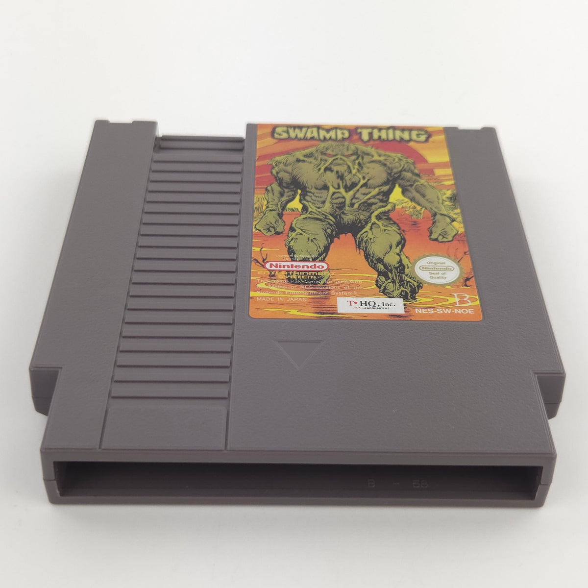NES Spiel Swamp Thing Modul Schuber THQ PAL NOE Gut