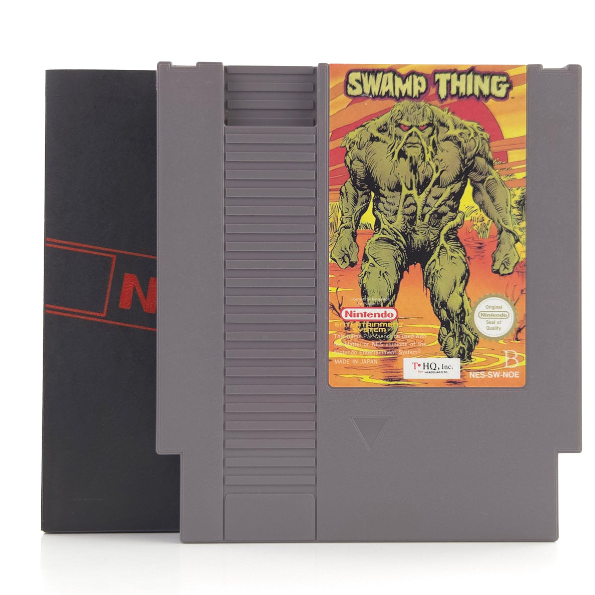 NES Spiel Swamp Thing Modul Schuber THQ PAL NOE Gut