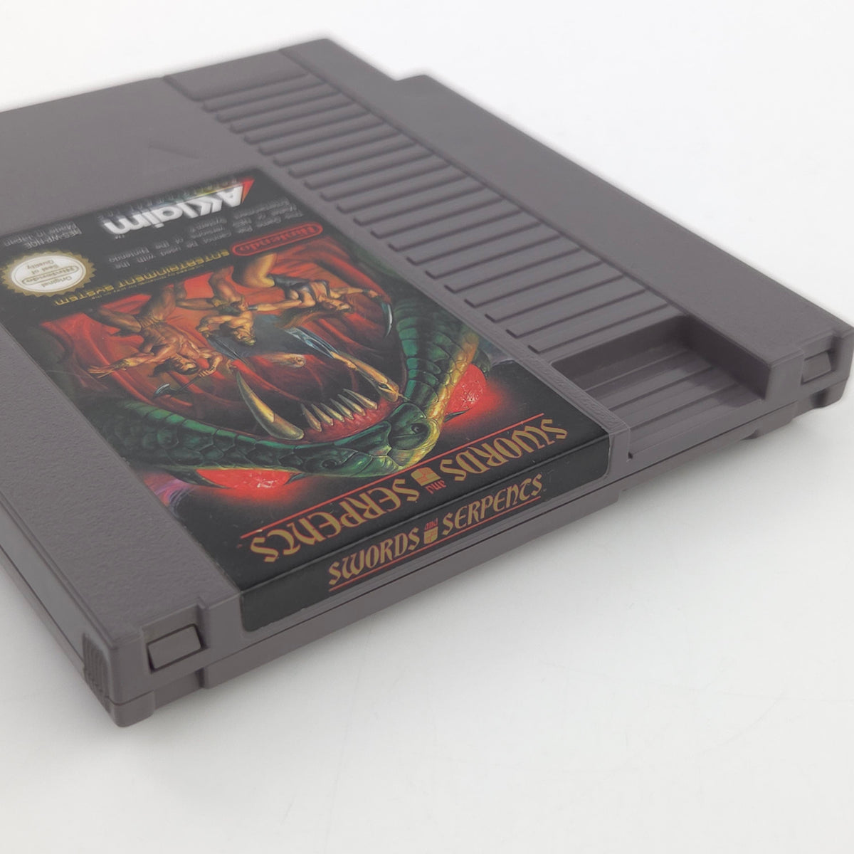Nintendo NES Spiel Swords and Serpents Modul Schutzhülle