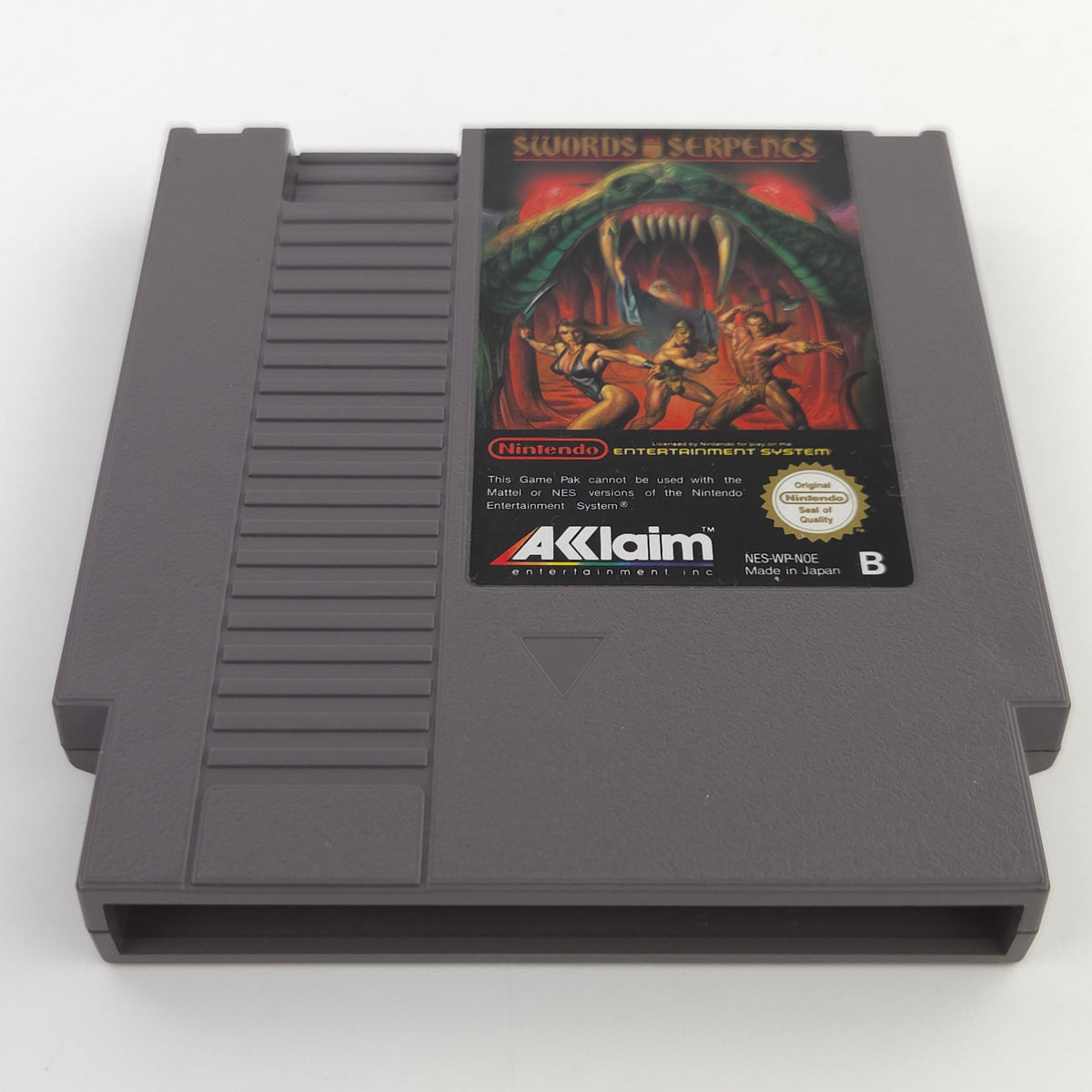 Nintendo NES Spiel Swords and Serpents Modul Schutzhülle