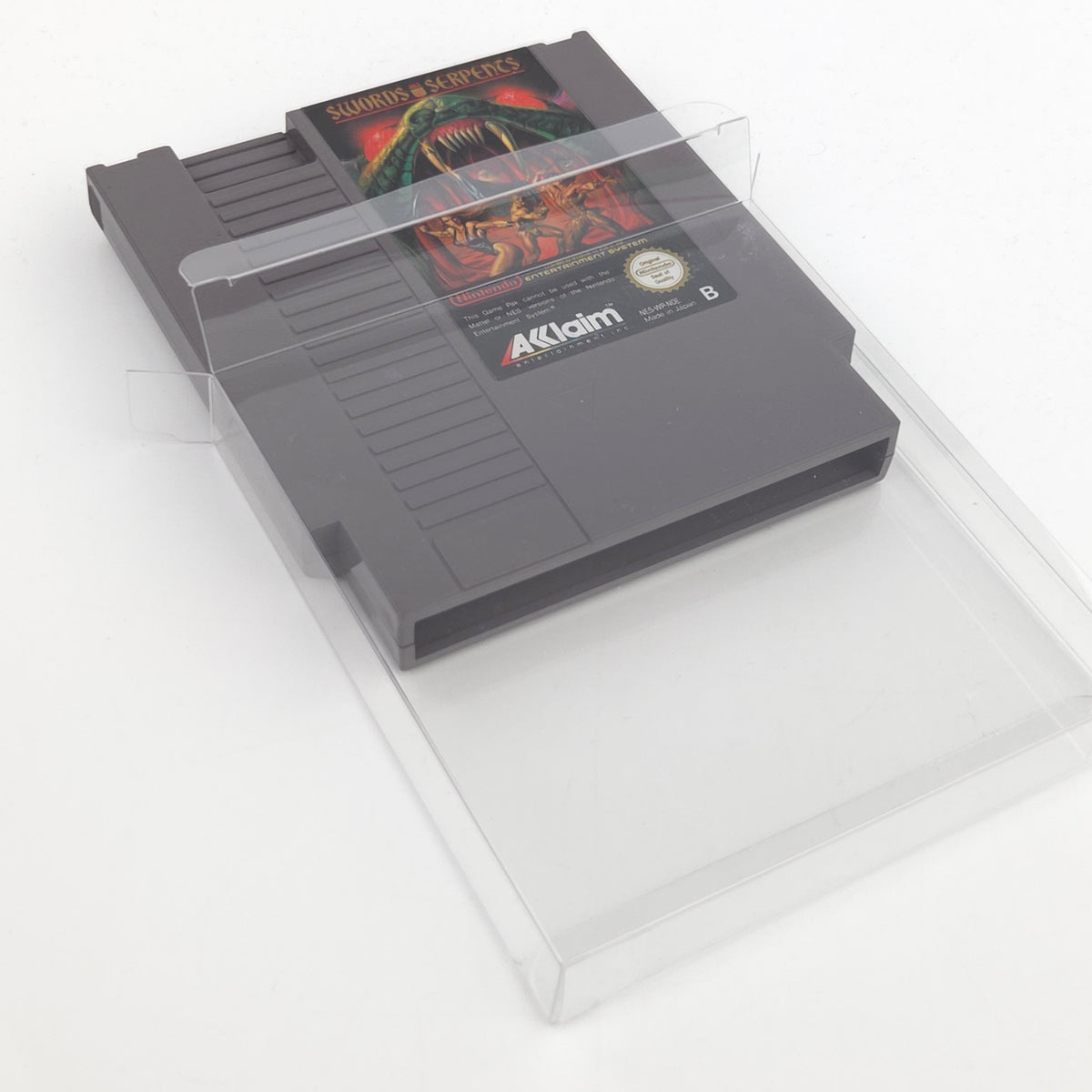 Nintendo NES Spiel Swords and Serpents Modul Schutzhülle