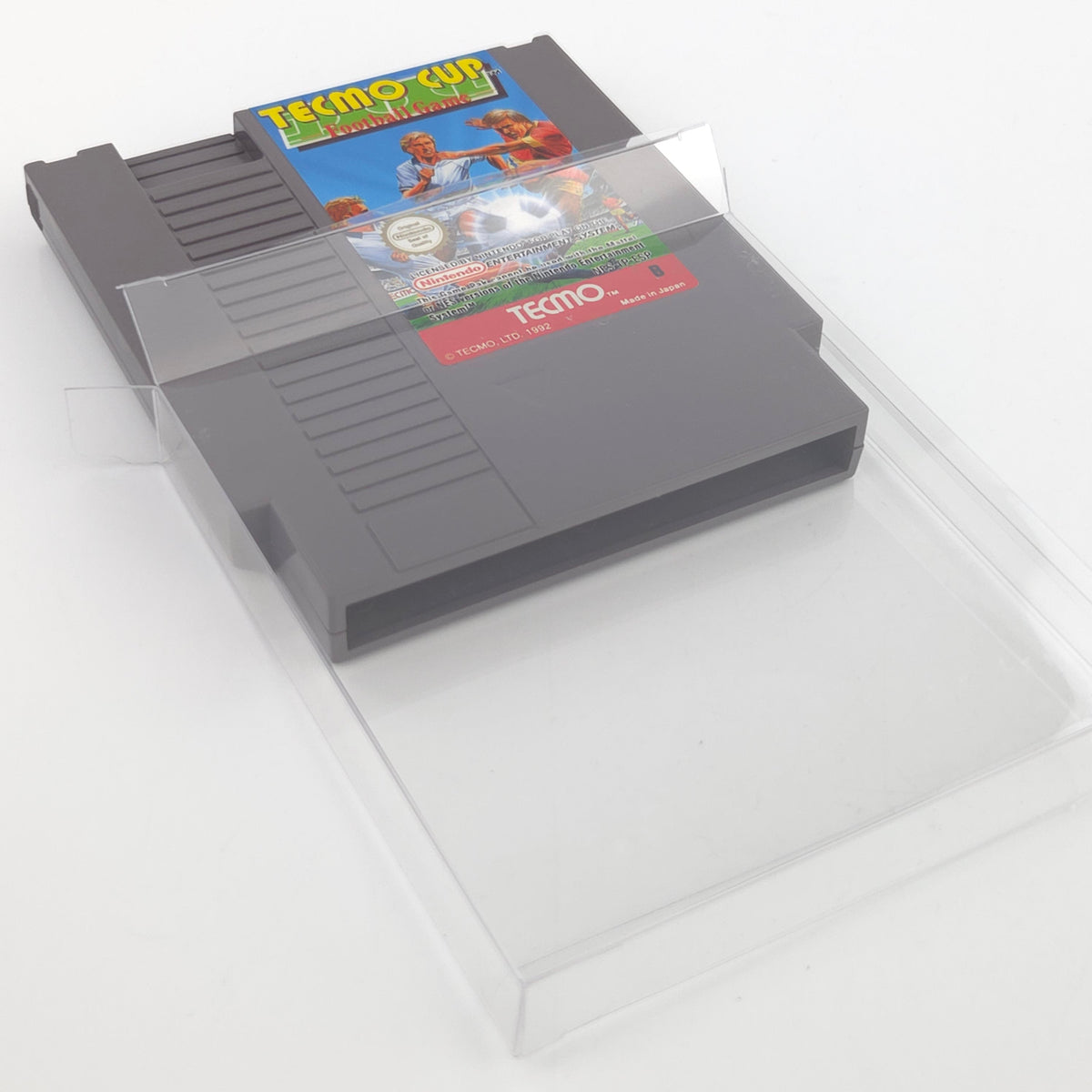 Nintendo NES Spiel Tecmo Cup Football Modul Schutzhülle